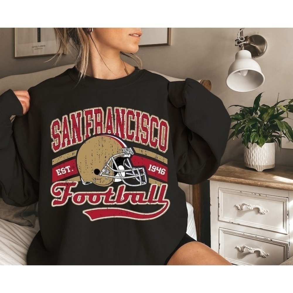San Francisco Football Sweatshirt 49Ers Sweatshirt Niners Sweatshirt